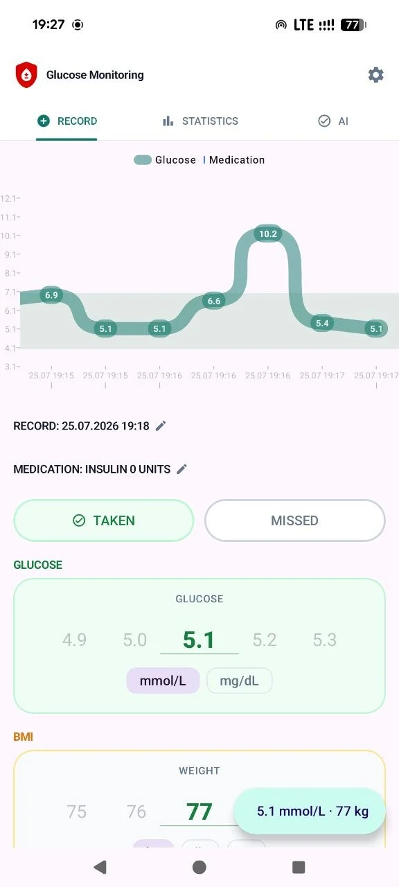 Blood Sugar • Diabetes Control screenshot